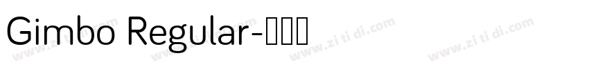 Gimbo Regular字体转换